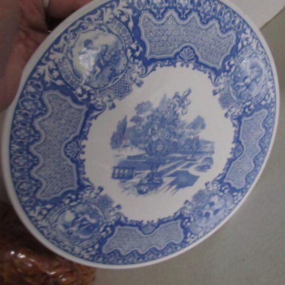 Blue Spode Blue Room Transferware Spode Italian Blue White Spode seasons pattern - Picture 3 of 5